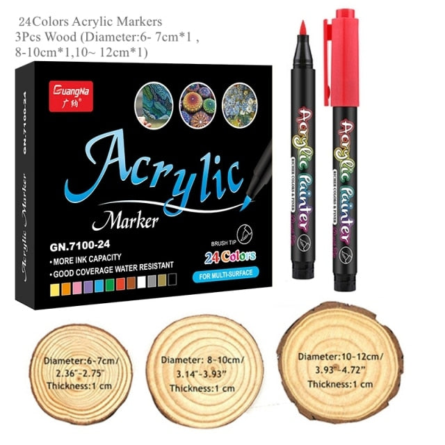 Acrylic Paint Pens, sets of 12/24/36 colors