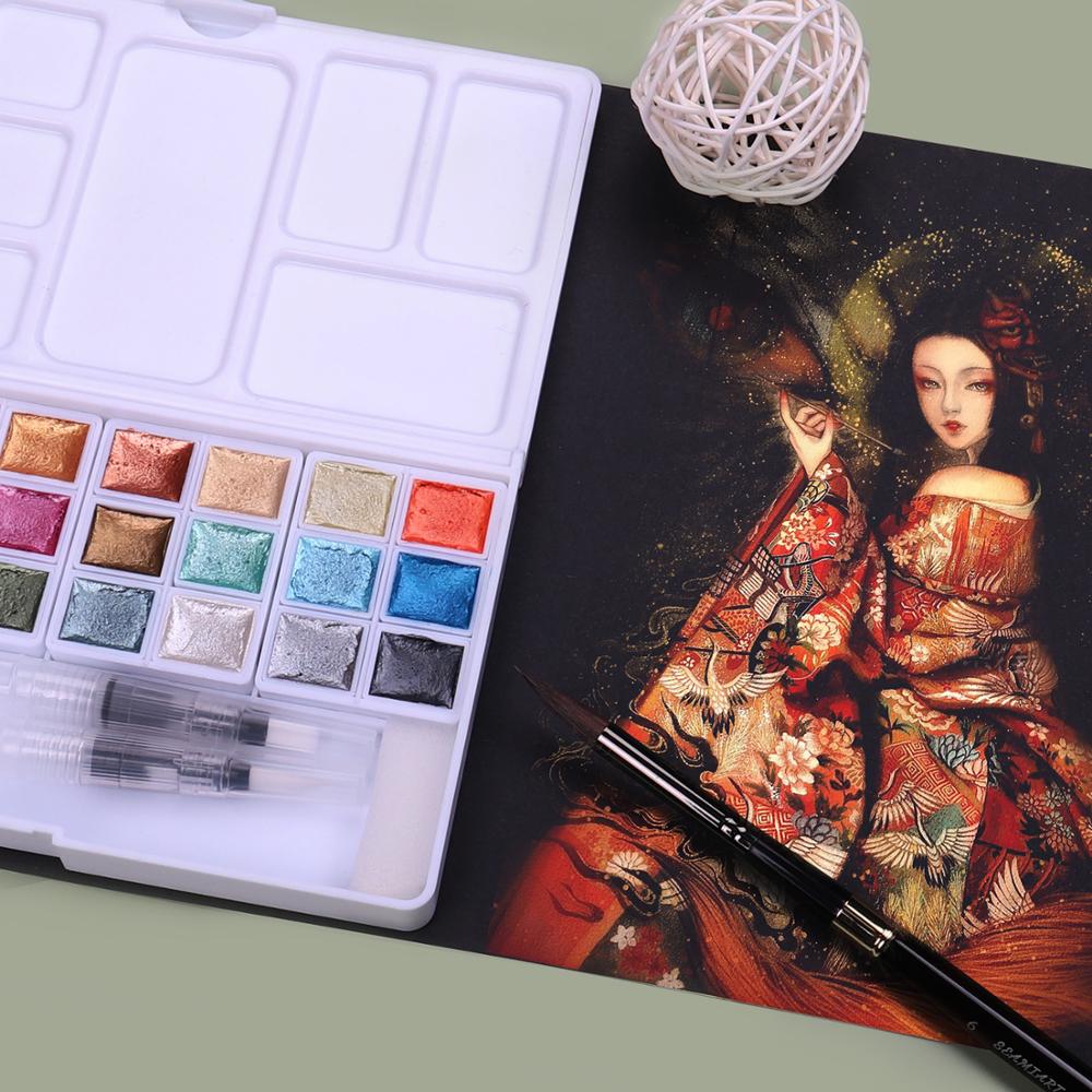 Metallic Water Color Paint Set