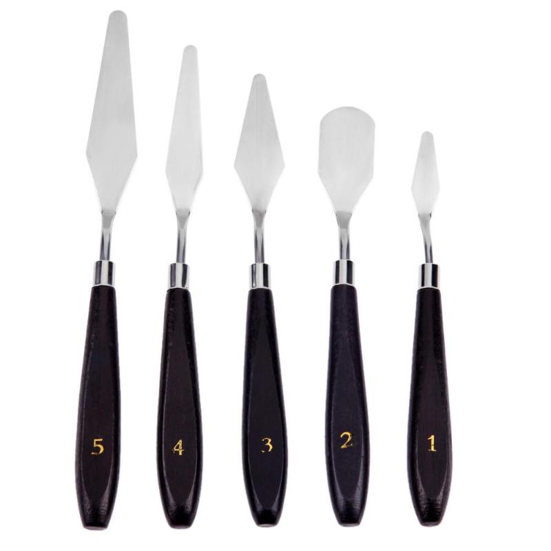 Palette Knives, Stainless Steel, 5 piece set