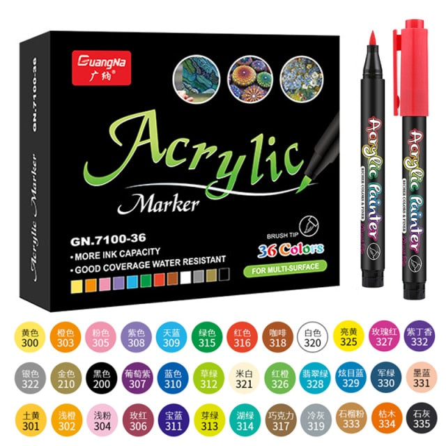 Acrylic Paint Pens, sets of 12/24/36 colors