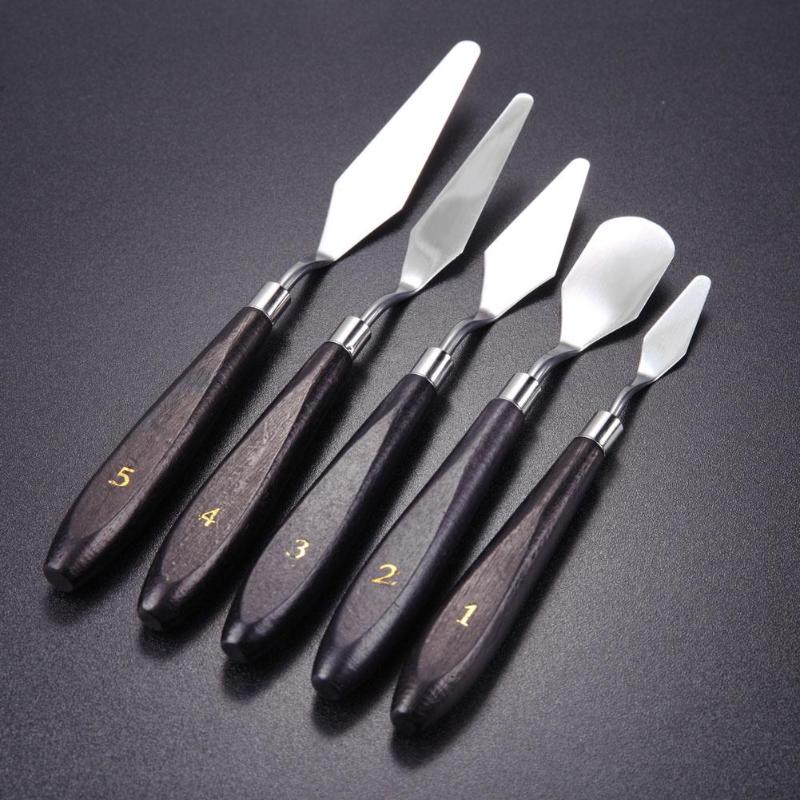 Palette Knives, Stainless Steel, 5 piece set