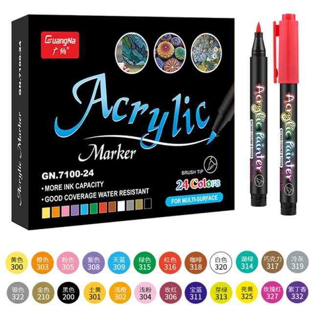 Acrylic Paint Pens, sets of 12/24/36 colors