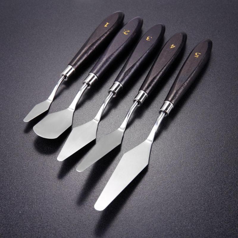 Palette Knives, Stainless Steel, 5 piece set
