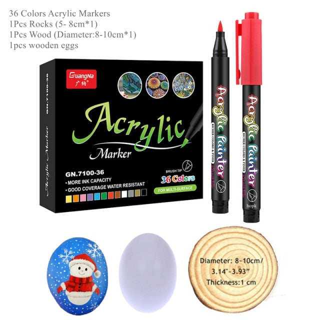 Acrylic Paint Pens, sets of 12/24/36 colors