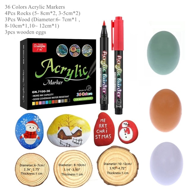Acrylic Paint Pens, sets of 12/24/36 colors