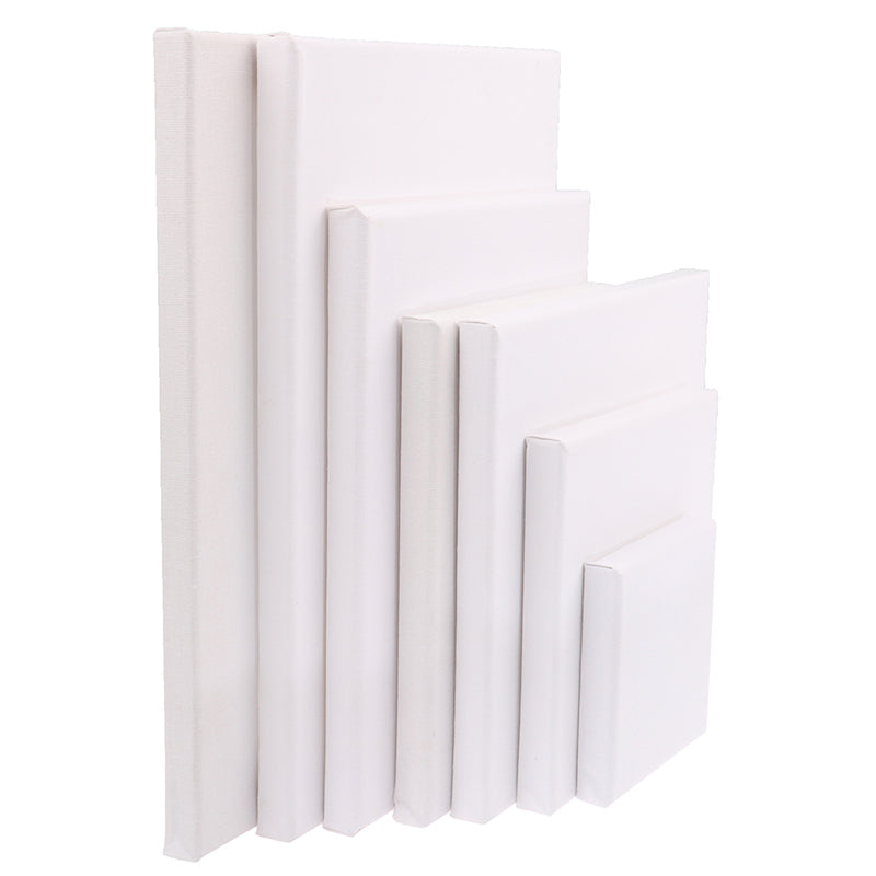 Square Artist Canvas, Wood Frame, Primed (White). For use with oils, acrylics, ink, etc.