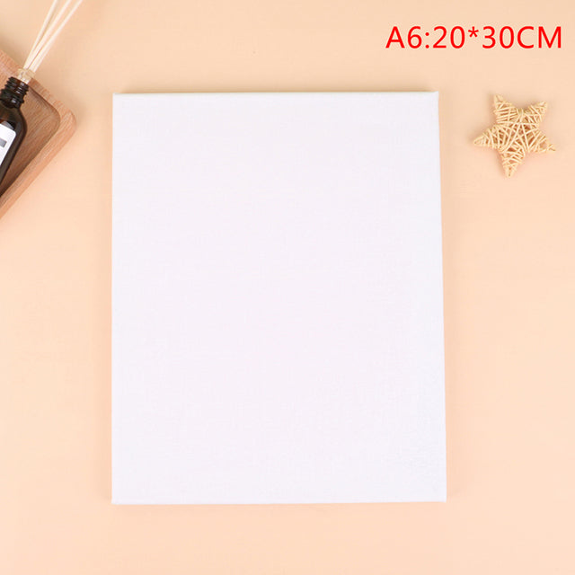 Square Artist Canvas, Wood Frame, Primed (White). For use with oils, acrylics, ink, etc.