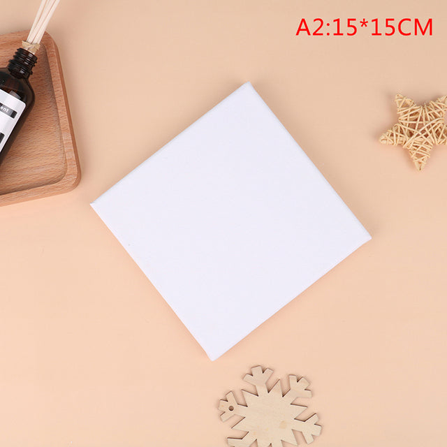 Square Artist Canvas, Wood Frame, Primed (White). For use with oils, acrylics, ink, etc.